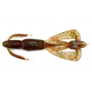 Приманка силіконова на хижу рибу, Taipan Crazy Flip, 2,8 дюйма, 8шт/уп, колір №01 Green pumpkin